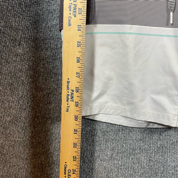 Trinity Board Shorts Men's 28 Gray Colorblock Casual Unlined Drawstring Swimwear - Picture 3 of 10